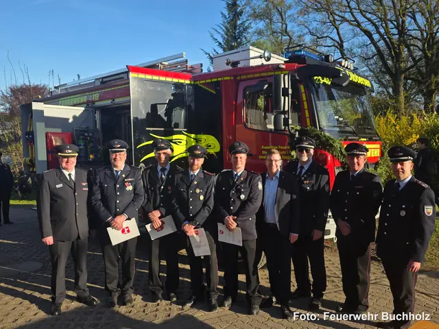 Offizielle Fahrzeugübergabe in Dibbersen | Foto: Feuerwehr Buchholz