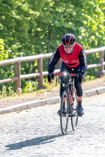 Zielankunft Volker Luga | Foto: Ollanner Radteam