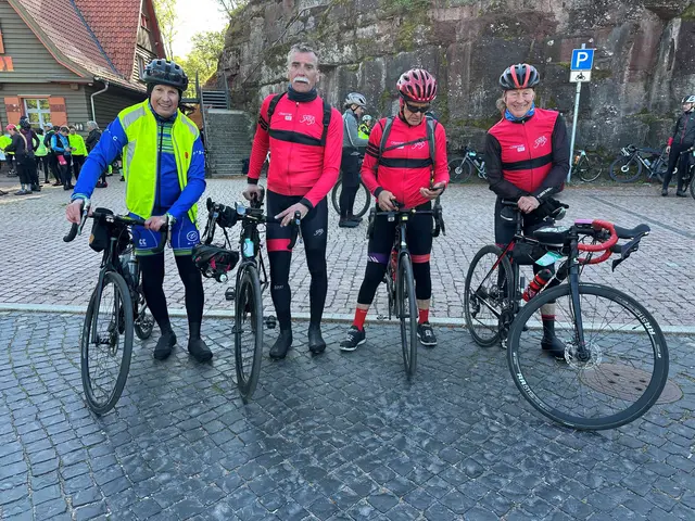 Das Ziel an der Wartburg ist erreicht | Foto: Ollanner Radteam