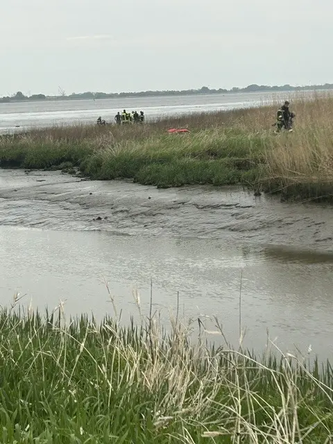 Die Unglücksstelle | Foto: Egon Viehmann /Feuerwehr Nordkehdingen