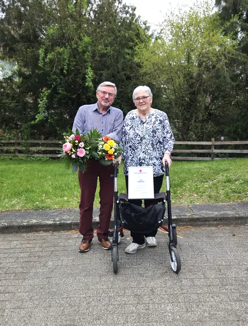 Ingo und Heike Pape wurden mit großem Dankeschön verabschiedet.  | Foto: DRK-Kreisverband Harburg-Land e.V.  