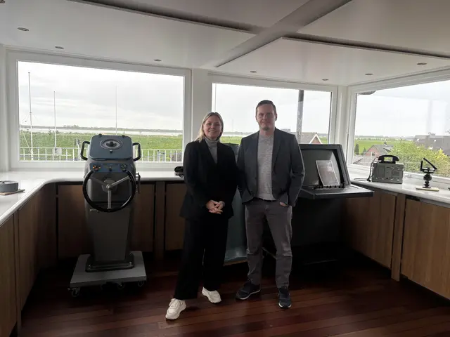 Eventmanagerin und Assistentin der Geschäftsführung Katharina Hatecke und Dr. Sebastian Ipach, Geschäftsstellenleitung Maritime Landschaft Unterelbe und Stiftung Elbe Fonds | Foto: sts
