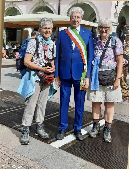 Ein Bild "...mit einem italienischem Bürgermeister" sagte Iris Grünreich
