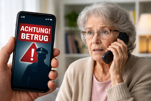Senioren sind oft Opfer von Telefonbetrügern (Symbolbild) | Foto: KI