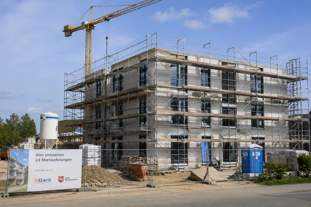 Im vergangenen Jahr stieg das Fördervolumen der NBank für den sozialen Wohnungsbau im Landkreis Stade deutlich. Gefördert wurde der Bau von 290 Mietwohnungen | Foto: KI-generiert