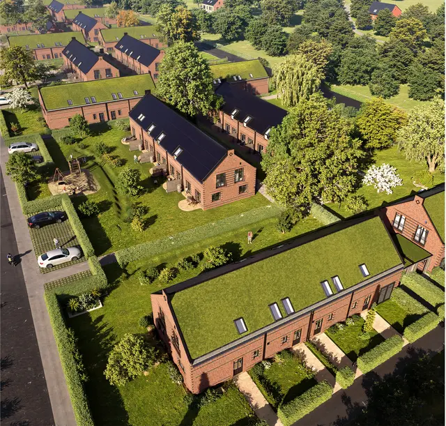 So wie auf dieser Visualisierung könnte die Power-Townhouse-Siedlung in Stade später einmal aussehen | Foto: Fa. Viebrock