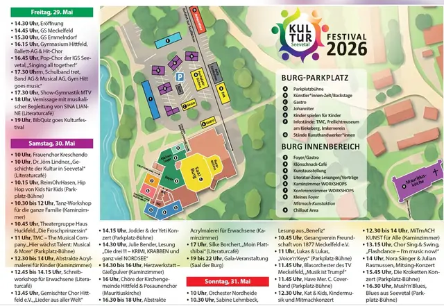 Das Programm zum Seevetaler Kulturfestival 2026 | Foto: MSR/Gemeinde Seevetal 