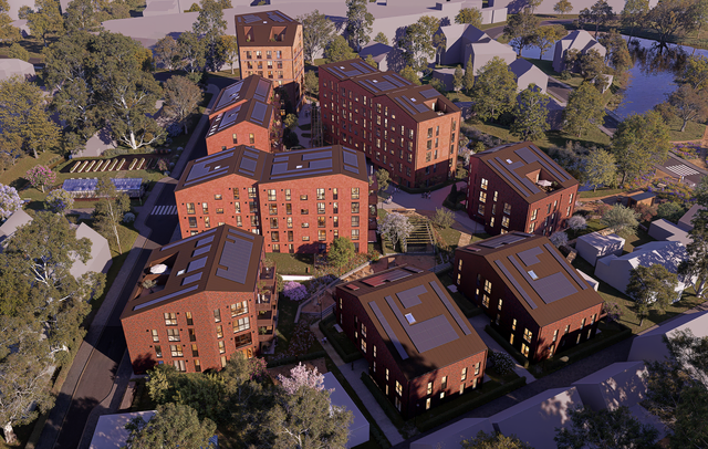 Visualisierung des Gummischmidt Quartiers nach Fertigstellung | Foto: Lindemann
