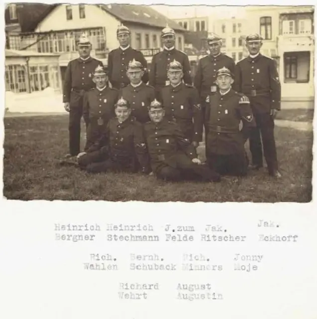 Gruppenbild auf Norderney von 1933 | Foto: Ortsfeuerwehr Borstel