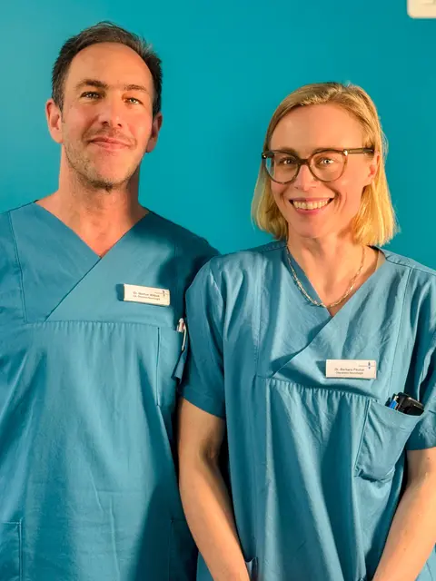 Dr. Markus Wittich (v. li.) und Dr. Barbara Paulus, Oberärzte der Neurologie im Krankenhaus Buchholz | Foto: Krankenhäuser Buchholz-Winsen