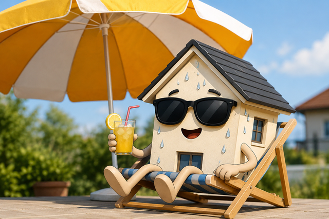 Das Haus vor Sommerhitze schützen (Symbolbild zum Vortrag) | Foto: KI