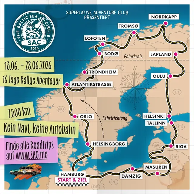 Baltic Sea Circle Rallye 2026 | Foto: Superlative Adventure Club GmbH