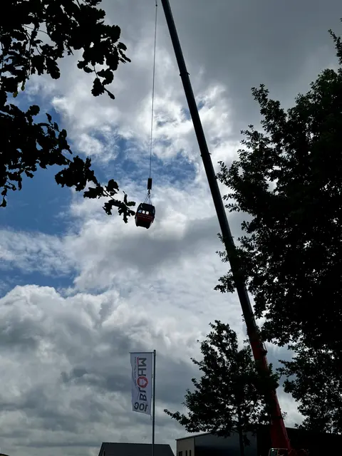 Hoch hinaus ging es mit der Gondel  | Foto: sc