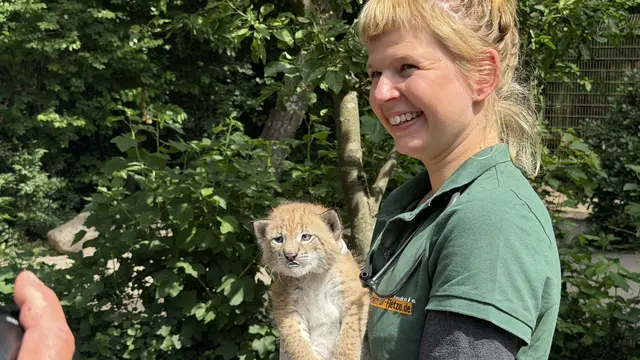 Tierärztin Maike Sass ist mit Herz und Kompetenz dabei und beantwortet geduldig Fragen | Foto: tml