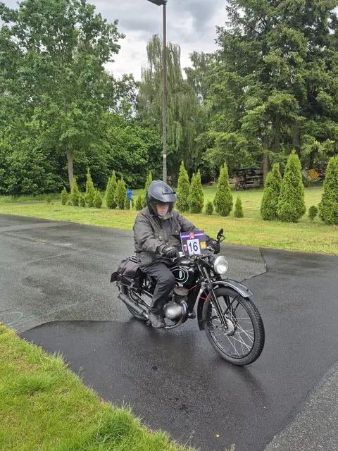 Peter Harms auf seiner DKW RT 125 (Baujahr 1932) in einer Wertungsprüfung | Foto: AC Buchholzer Heidering e.V.