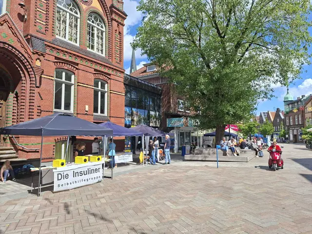 In der Winsener Rathausstraße gaben die Selbsthilfegruppen Einblicke in ihre Aktivitäten | Foto: Michael Rittmeier