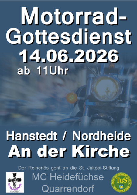 Infoflyer Motorrad-Gottesdienst  | Foto: St.-Jakobi-Kirche 