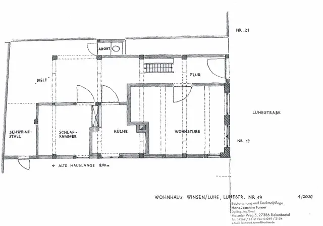 Der Grundriss von Winsens ältestem "Tiny House" | Foto: Jan Filter