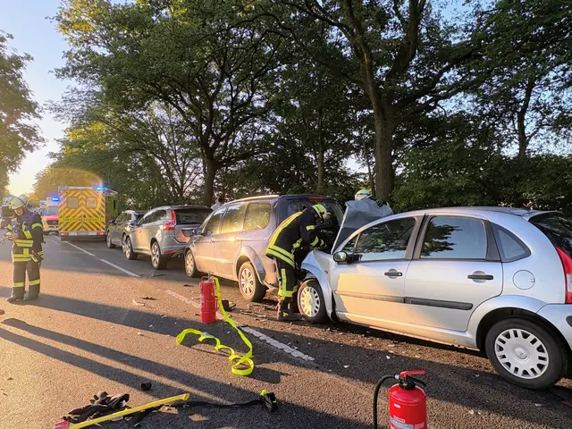 Vier Fahrzeuge waren an dem Unfall beteiligt | Foto: Polizei
