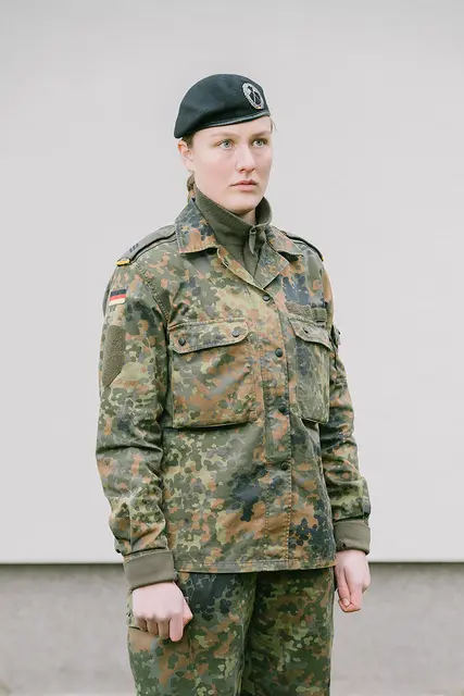 Hauptgefreiter S. während ihrer Grundausbildung | Foto: Teresa Halbreiter