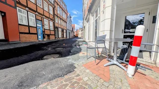 Die erste Bauabschnitt wurde zunächst provisorisch asphaltiert | Foto: jd