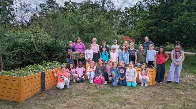 Der Gemeinschaftsgarten an der Buchholzer Wiesenschule | Foto: Stadt Buchholz