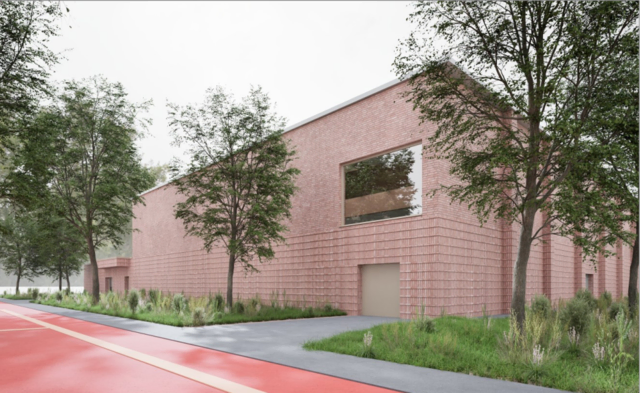 Visualisierung der sanierten Halle mit dem Erweiterungsbau | Foto:  Schröder Architekten, Bremen 