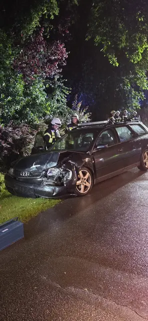 Das Unfallfahrzeug | Foto: Frank Höper/Feuerwehren SG Apensen 