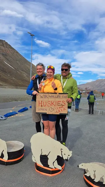 Der krönende Abschluss: ein Halbmarathon auf Spitzbergen.