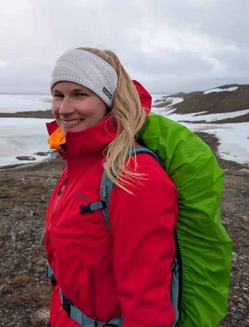 GAK-Lehrerin Lisa Barchfeld (28) auf Spitzbergen.