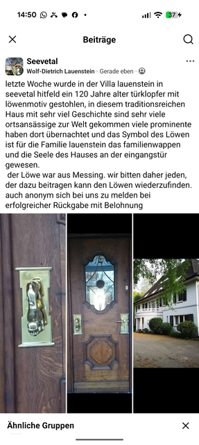 Auch bei Facebook suchte Wolf-Dietrich nach Hilfe - bisher vergebens | Foto: Privat/Lauenstein/Screenshot-Meta