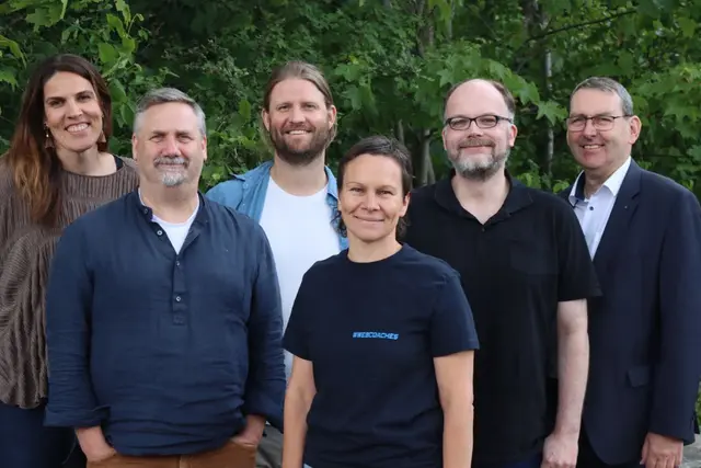 Die Jury des Wettbewerbs (v. li.): Caroline Wellbrock, Mirko Pohl, Projektleiter Matthias Haist, Martina Brammer, Stefan Berendes und Matthias Weiß | Foto: Landkreis Harburg