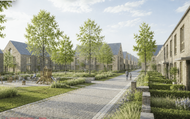 Modernes Wohnen: Hier sind Reihen- und Doppelhäuser dargestellt, die aber tatsächlich anders aussehen könnten | Foto: RKW Architektur plus