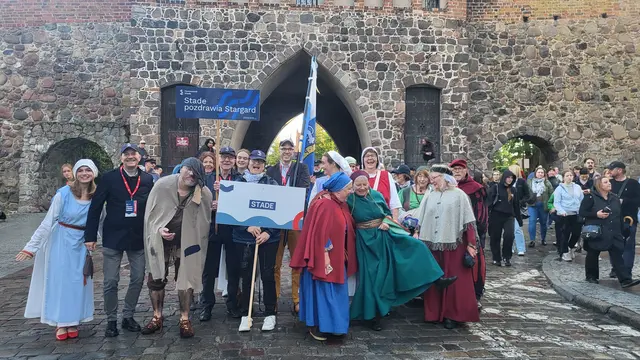 Stades Delegation bei der Parade zum Internationalen Hansetag | Foto: Stade Marketing und Tourismus