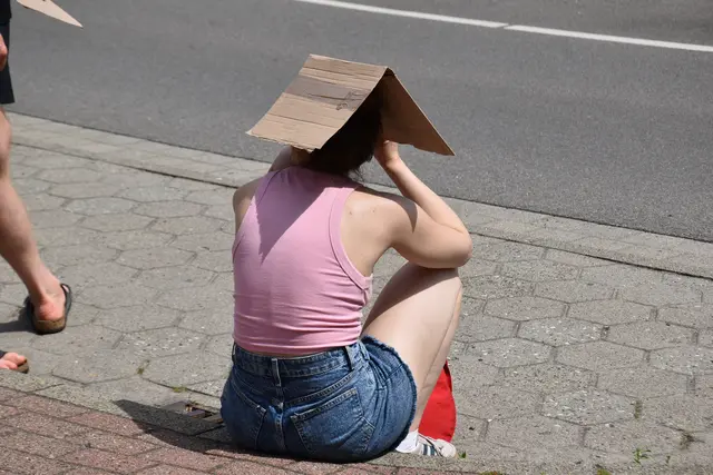 Sonnenschutz - in welcher Art auch immer- war am Sonntag notwendig  | Foto: Axel-Holger Haase
