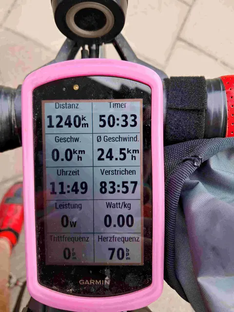 Midnight Sun Randonneè: die Daten auf dem Garmin | Foto: Ollanner Radteam