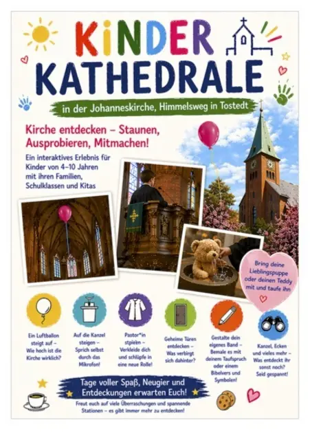 Flyer der Kinderkathedrale.  | Foto: Ev.-luth. Kirchengemeinde Tostedt