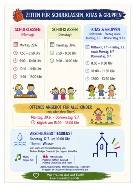 Flyer der Kinderkathedrale.  | Foto: Ev.-luth. Kirchengemeinde Tostedt