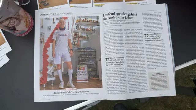 Mit seinem Engagement hat Andre Schmidt es ins Läufermagazin Runners Point gebracht | Foto: tml
