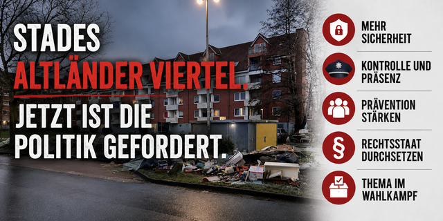 Stades Politik muss jetzt handeln: Die Gewalt im Altländer Viertel muss eingedämmt werden | Foto: jd/KI