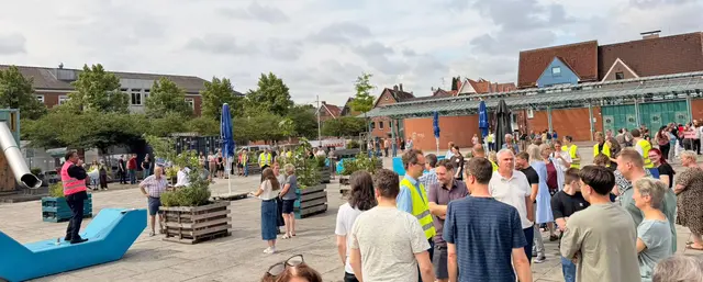 Der Stader Ankerplatz während der Evakuierungsübung des Landkreises | Foto: Daniel Beneke/Landkreis Stade