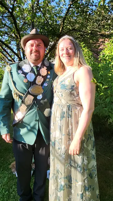 Christopher Cohrs regiert gemeinsam mit seiner Cousine Dorothee Kröger an seiner Seite die Todtglüsinger Schützen | Foto: sh