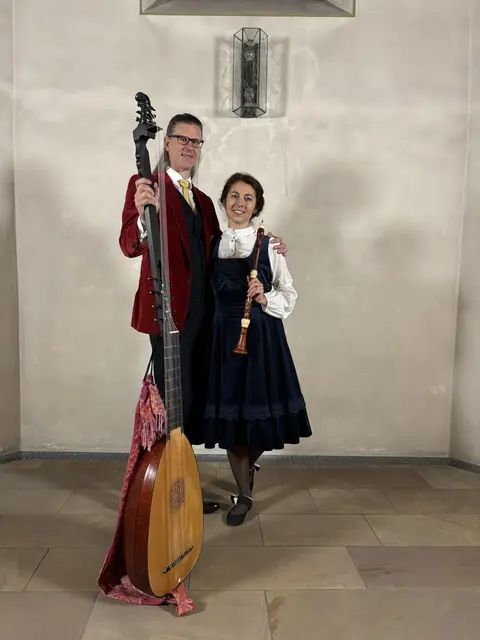 Das Duo „Les Arbres et les Agneaux“: Olga Kuznetcova - Barockoboe und Oboe d'amore, Simon Linné - Laute/Gallichon | Foto: Les Arbres et les Agneaux 