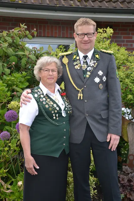 Kaiser Thomas Aldag und Kaiserin Margret Müller  | Foto: sc