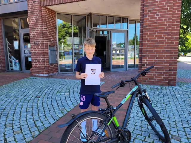 Jonah Plaga war mit 762 Kilometern radelaktivster Schüler im Schulwettbewerb | Foto: Mareike Wilshusen, Klimaschutzmanagerin  der Samtgemeinde Harsefeld