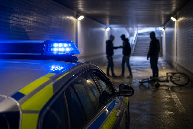 Nach einem Raub auf einen Jugendlichen am Bahnhof Stade sucht die Polizei einen wichtigen Zeugen | Foto: KI generiert
