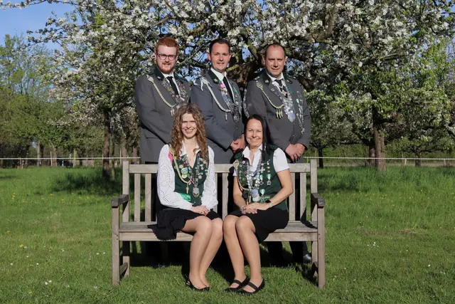 Jungschützenkönig, Vizekönig, Best Mann, Jungschützenkönigin und Beste Dame | Foto: Schützenverein