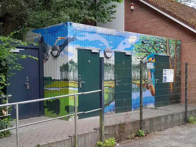 Die öffentlichen Toiletten nahe des Spielplatzes auf der Erleninsel sind wieder eröffnet | Foto:  Hansestadt Stade