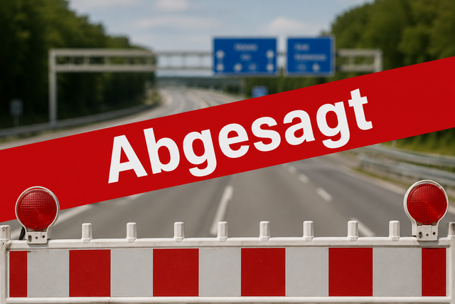 Abgesagte Autobahnsperrung (Symbolbild) | Foto: KI