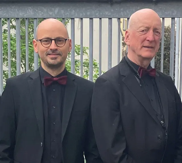 Die Jazzmusiker Andreas Böther und Henrik Kolenda treten beim Museumskonzert am Stöckter Hafen auf  | Foto: Böther/Kolenda